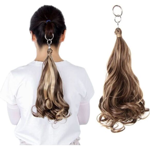 Brandnew Short Ponytail Extension 14 Inch Blonde Ombre - Picture 1 of 9